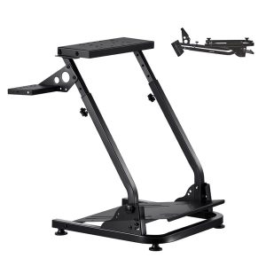 Racing Wheel Stand, Adjustable & Foldable Simulator Stand for Logitech G29 G27 G920 G923, Thrustmaster T300RS T300GT T248 TS-PC TSXW Gaming Cockpit,Pedals Simulator NOT Included